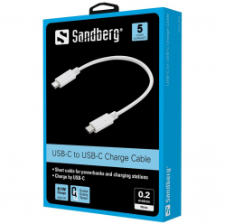 Kabel Sandberg do ładowania USB-C 0.2m