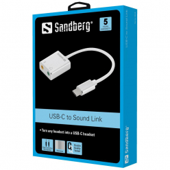 SANDBERG 136-26 Sandberg Adapter USB-C - Sound Link