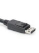 Kabel ASM AK-340106-010-S Kabel DisplayPort z zatrzaskami 8K 30Hz UHD Typ DP/DP M/M czarny 1m