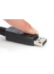Kabel ASM AK-340106-020-S Kabel DisplayPort z zatrzaskami 8K 30Hz UHD Typ DP/DP M/M czarny 2m