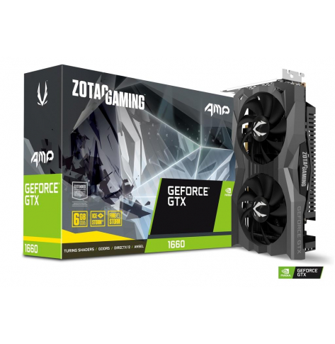 Karta graficzna ZOTAC GeForce GTX 1660 AMP Edition Dual-fan IceStorm 2.0 6GB GDDR5 3xDP HDMI