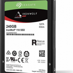 Dysk serwerowy Seagate IronWolf 110 SSD 2.5, 240GB, SATA/600, 560/345 MB/s, 7mm, 3D NAND