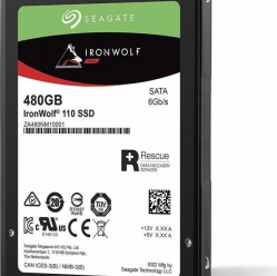 Dysk serwerowy Seagate IronWolf 110 SSD 2.5, 480GB, SATA/600, 560/535 MB/s, 7mm, 3D NAND