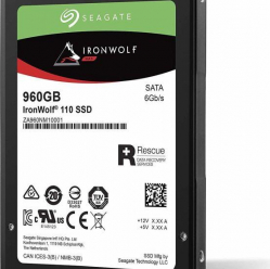 Dysk serwerowy Seagate IronWolf 110 SSD 2.5, 960GB, SATA/600, 560/535 MB/s, 7mm, 3D NAND