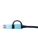 Kabel i-tec USB-C do USB-C z adapterem USB 3.0 1m 4K Power Delivery