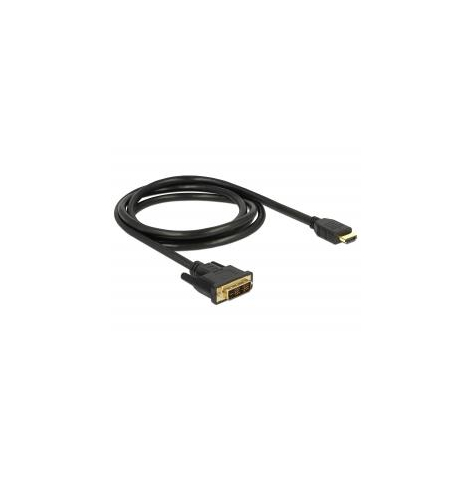 DELOCK 85583 Delock kabel DVI(M) - HDMI(M) 1,5m, czarny