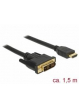 DELOCK 85583 Delock kabel DVI(M) - HDMI(M) 1,5m, czarny