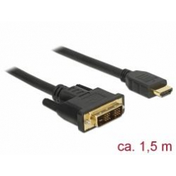 DELOCK 85584 Delock kabel DVI(M) - HDMI(M) 2,0m, czarny