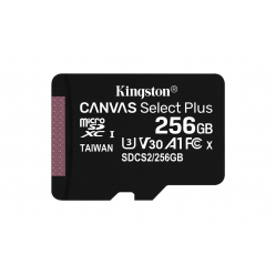 Karta pamięci Kingston 256GB micSDXC Canvas Select Plus 100R A1 C10 Card + ADP