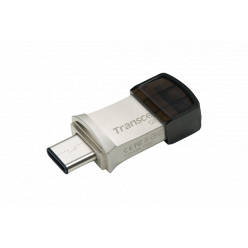 Pamięc USB TRANSCEND 128GB USB3.0 Pen Drive OTG Type A&C Silver
