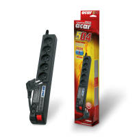 Listwa zasilająca  HSKDATA W0072 Acar 504WF  czarna 1.5m