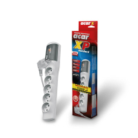 Listwa zasilająca  HSKDATA W0228 Acar XProtector standard  szara 3m