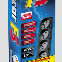 Listwa zasilająca  HSKDATA W0106 Acar F5  szara 3m