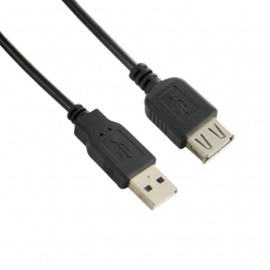 4WORLD 04681 4World Kabel przedłużajacy USB 2.0 typu A-A M/F 3m, czarny