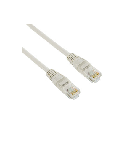 Patchcord RJ45 osłonka zalewana kat. 5e UTP 1m szary