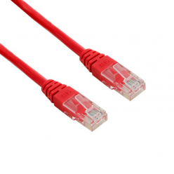 4WORLD 04716 4World patchcord RJ45, osłonka zalewana, kat. 5e UTP, 15m, czerwony