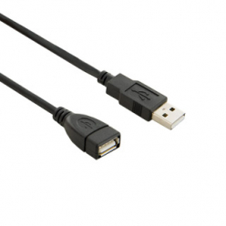 4WORLD 06133 4World Kabel przedłużajacy USB 2.0 typu A-A M/F 1.8m HQ, ferryt