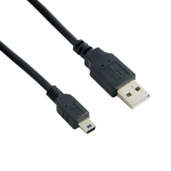 4WORLD 07600 4World Kabel USB 2.0 MINI 5pin, AM / B MINI 1.8m HQ, ferryt