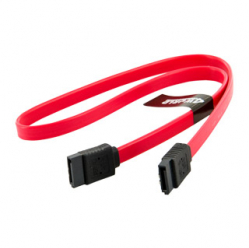 Kabel SATA HDD 45cm zatrzask czerwony