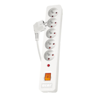 Listwa zasilająca  HSKDATA W0175 Acar X5  biała  5m