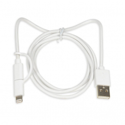 Kabel IBOX IKUML2W1 2w1 MicroUSB/Lightning MFi