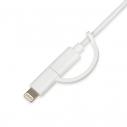 Kabel IBOX IKUML2W1 2w1 MicroUSB/Lightning MFi