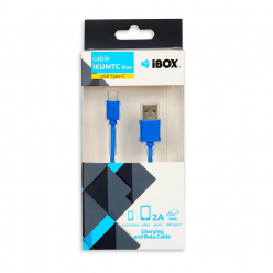 IBOX IKUMTCB KABEL I-BOX USB TYP-C 2A NIEBIESKI, 1m