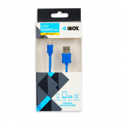 Kabel I-BOX USB Typ-C 2A Niebieski 1m