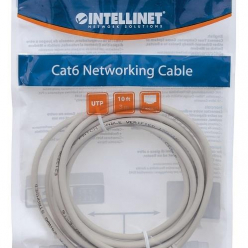 INTELLINET 340427 patch cable RJ45 snagless cat. 6 UTP 05m grey
