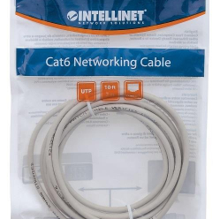 Kabel INTELLINET 340427 RJ45 snagless cat. 6 UTP 0.5m grey