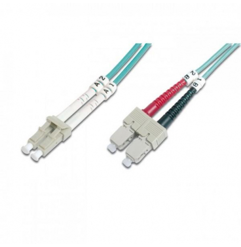 Kabel INTELLINET optic LC-SC duplex 1m 50/125 OM3 multimode 2mm Jacket