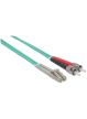 Kabel Światłowód Intellinet ST-LC Duplex 2m 50/125 OM3 Wielomodowy