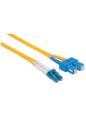 Kabel Światłowód Intellinet LC-SC duplex 2m 9/125 OS2 jednomodowy