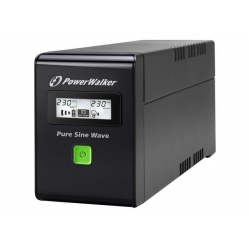 UPS Power Walker Line-Interactive 600VA 2x PL 230V, PURE SINE, RJ11/RJ45,USB,LCD