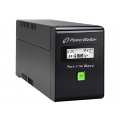 UPS Power Walker Line-Interactive 600VA 2x PL 230V, PURE SINE, RJ11/RJ45,USB,LCD