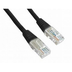 Kabel GEMBIRD PP12-1M/BK RJ45 patchcord kat. 5e UTP 1m czarny