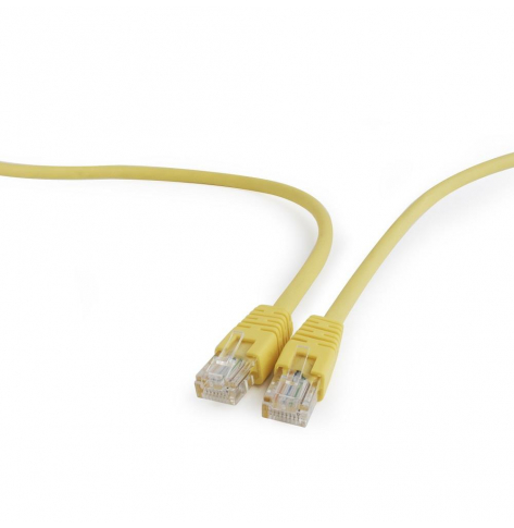 GEMBIRD PP12-1M/Y Gembird patchcord RJ45, osłonka zalewana, kat. 5e, UTP, 1m, zółty