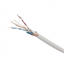 GEMBIRD SPC-5004E-SO Gembird kabel instalacyjny skrętka SFTP, 4x2, kat. 5e, drut 305m, szary