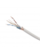 GEMBIRD SPC-5004E-SO Gembird kabel instalacyjny skrętka SFTP, 4x2, kat. 5e, drut 305m, szary