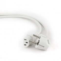 Kabel GEMBIRD PC-186W-VDE zasilający komputerowy Euro/IEC C13 1,8m VDE biały