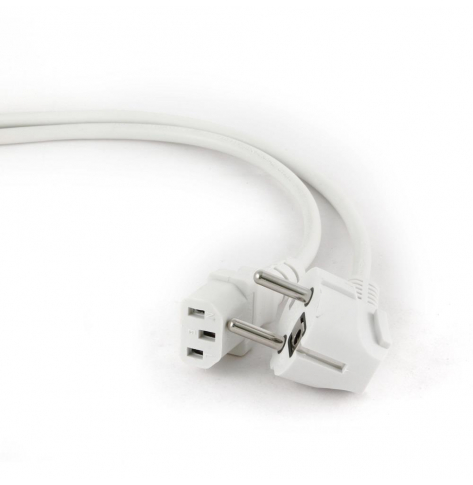 Kabel GEMBIRD PC-186W-VDE zasilający komputerowy Euro/IEC C13 1,8m VDE biały