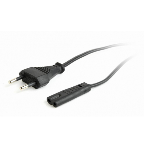 GEMBIRD PC-184-VDE Gembird kabel zasilający do notebooka VDE, radiowy C7 (2 pin) 1.8m (gruby)