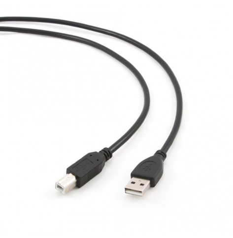 GEMBIRD CCP-USB2-AMBM-6 Gembird AM-BM kabel USB 2.0 1.8M czarny Niklowane końce