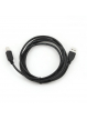Kabel USB 2.0 GEMBIRD AM-BM 1.8M czarny Niklowane końce