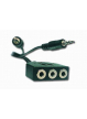 GEMBIRD CC-MIC-1 Gembird kabel audio 2x JACK 3.5mm M/3x JACK 3.5mm F 1,8M