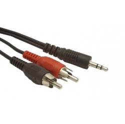 Kabel GEMBIRD audio JACK 3,5mm M / 2x RCA (CINCH) M 5M