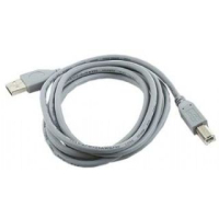 Kabel USB 2.0 GEMBIRD AM-BM 1.8M szary Niklowane końce