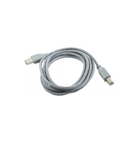 Kabel USB 2.0 GEMBIRD AM-BM 1.8M szary Niklowane końce
