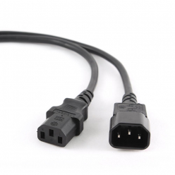GEMBIRD PC-189-VDE Gembird kabel zasilający przedłużający VDE IEC320 C13/C14, 1,8m (gruby)