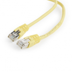 Kabel GEMBIRD PP22-0.5M/Y RJ45, osłonka zalewana, kat. 5e, FTP, 0.5m, żółty